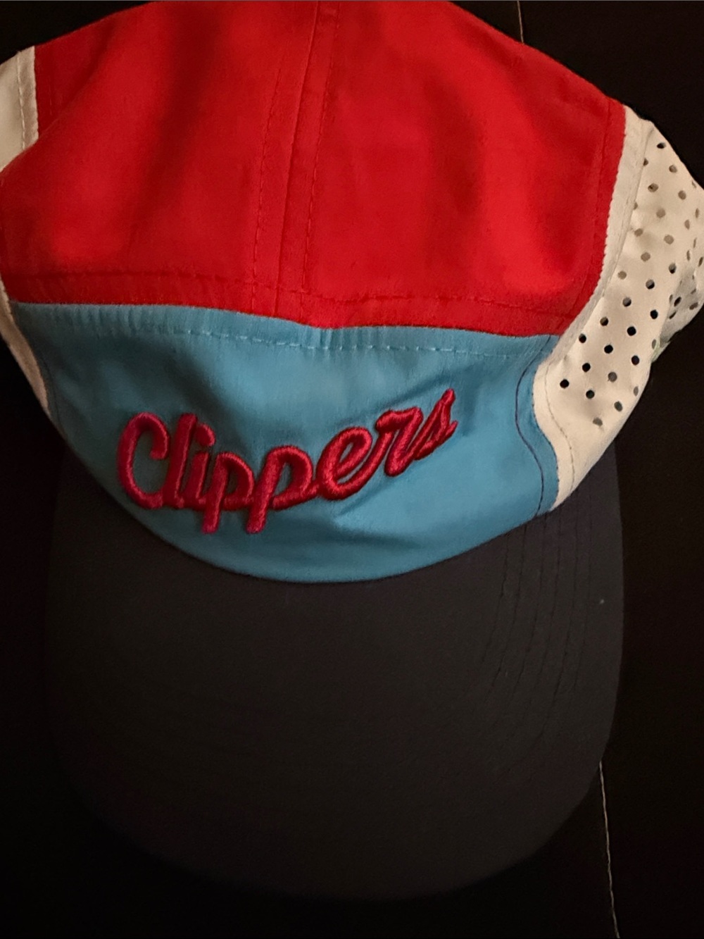 Colorblock Baseball Cap - Red, Light Blue, Navy
